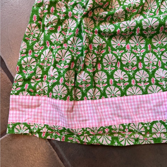 Elizabeth Wilson Green and White Flutter Sleeve Casual Sundress - Picture 3 of 9